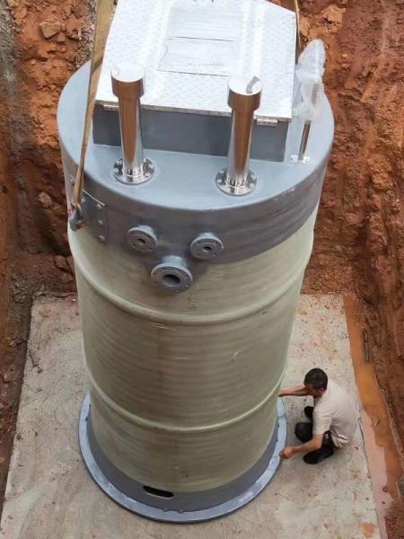 漳州峨眉山一体化提升泵安装