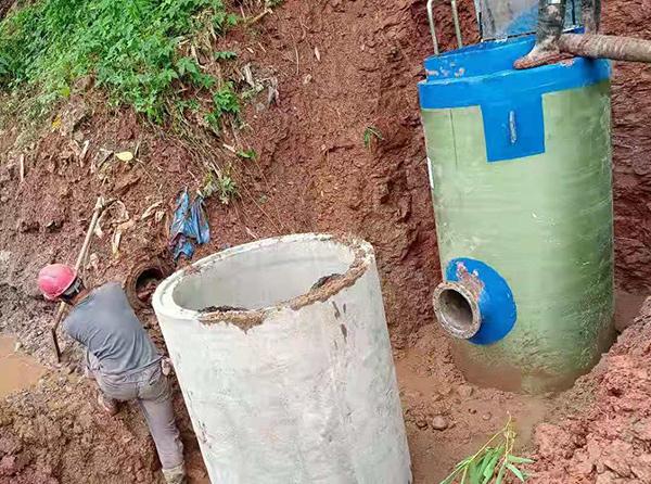 漳州一体化提升泵安装现场